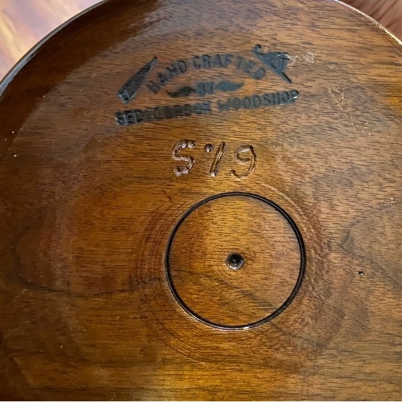 Beautiful Handcrafted Wooden Bowl 4” - Picture 4 of 7